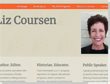 Tablet Screenshot of lizcoursen.com